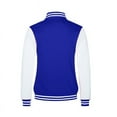 thumbnail image 3 of NKZNKZ Varsity Jacket Men Men's Baseball Jacket Outerwear Jackets High School Letterman Bomber Style Baseball Jackets For Men BLUE XXL, 3 of 8