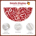 thumbnail image 4 of Daiia Question Marks1 Drawing Merry Christmas Tree Skirt , Xmas Large Lace-up Tree Skirt, Santa Snowflakes Rustic Home Decorations New Year Party Farmhouse Decor-36", 4 of 7