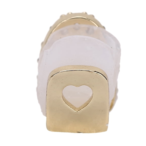 Fugacal Grillz Single Tooth, Hip Hop Dientes Decoración, Bling Grillz Tooth Single Grill Cap para Dientes Boca, para Fiesta de Halloween Hip Hop Show Accesorios Dientes Parrillas(Gold) Fugacal No se aplica