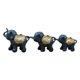 thumbnail image 2 of 3 estatuas de elefante de resina, adorno decorativo de elefante, decoración de mesa para el hogar Azul, 2 of 9
