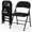 Black, variant on HOUSNIFLEX 4-Pack Fabric Folding Chairs, Padded Seat & Back, Heavy Duty Metal Frame, Portable Foldable Chairs for Home, Party & Events, Black