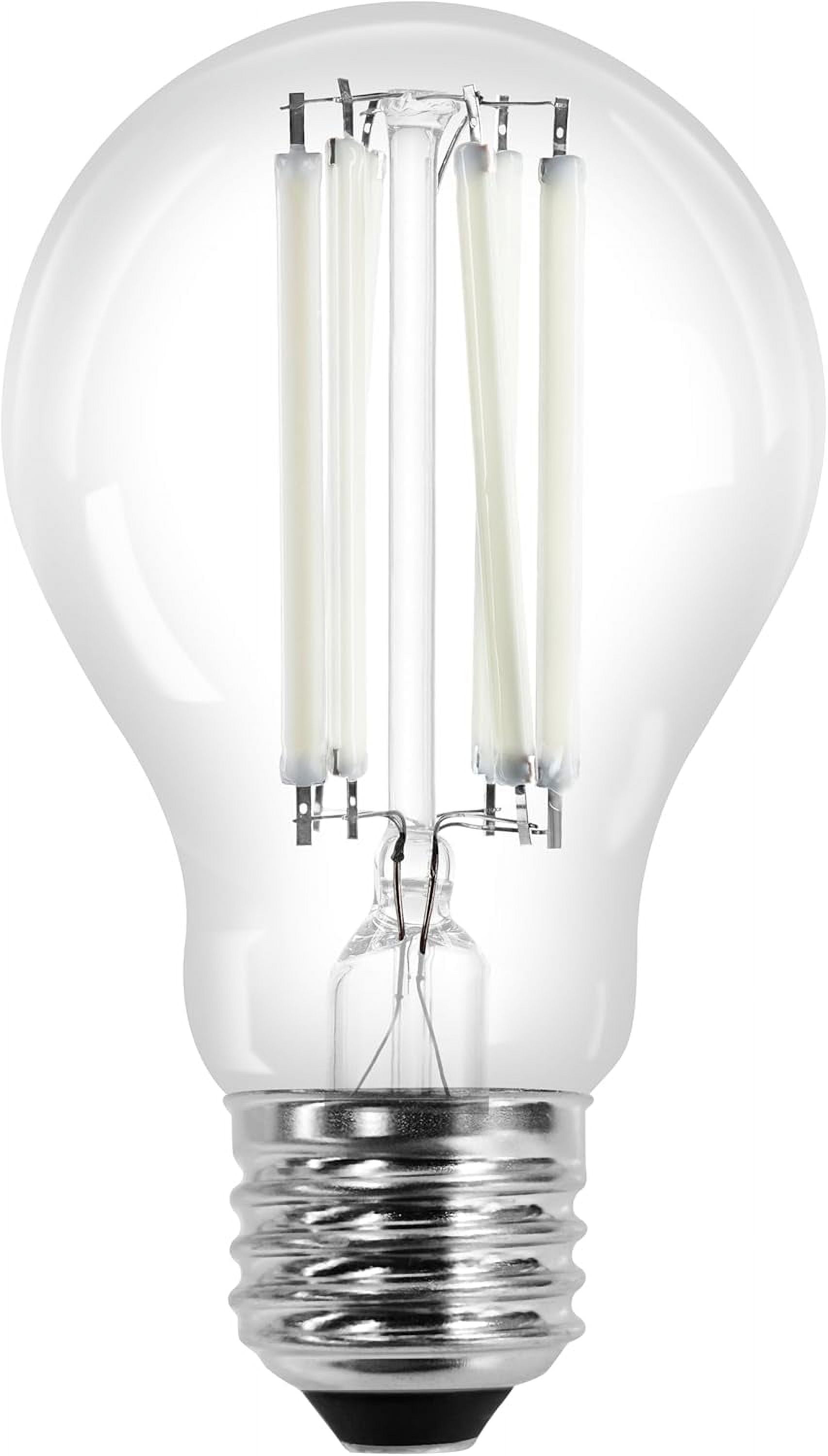 SYLVANIA 11.5W (100W Equivalent) Soft White General-Purpose Light Bulbs, A19, White Filament, Dimmable (8pk)