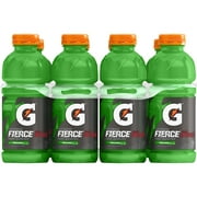 Gatorade Fierce Thirst Quencher Green Apple Sports Drink, 20 fl oz, 8 Count Bottles