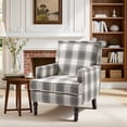 thumbnail image 6 of LEGAHOME Vintage Accent Chair, Upholstered Armchair with Nailhead Trim, Linen Fabric Arm Chair Comfort Reading Chair Lounge Chair for Living Room Bedroom Sunroom, Antique Grey(1PC), 6 of 7