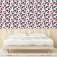 thumbnail image 3 of Ambesonne, Flower Print Peel & Stick Wallpaper for Home, Spring Floral Pattern, 13"x36", Pale Ruby Dimgray, 3 of 5