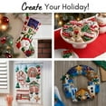 thumbnail image 6 of Bucilla Felt Applique 18" Holiday Stocking Kit - Santa's Sleigh, 6 of 7
