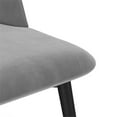 thumbnail image 4 of Pemberly Row Contemporary Velvet Side Chair (Set of 2) in Gray, 4 of 7