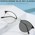 thumbnail image 2 of Photochromic Glasses Anti Radiation Eye Glasses Metal Computer Anti Blue Light, 2 of 3