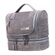 thumbnail image 4 of Bolsa de lavado de tela Oxford Zulema Organizador de artículos de tocador de viaje impermeable Gris, 4 of 8
