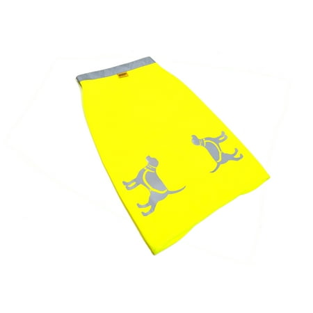HQRP Bright Yellow High Visibility Dog Safety Vest for Night Walking, Outdoor Play, Hunting, Hiking with Reflective Tape & (Best Upland Hunting Dogs)