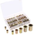 thumbnail image 5 of iMeshbean 300Pcs  Rivet Nuts M3 M4 M5 M6 M8 M10 M12 Flat Head Threaded Binding Rivet Nut Insert Rivnut Nutsert, 5 of 14