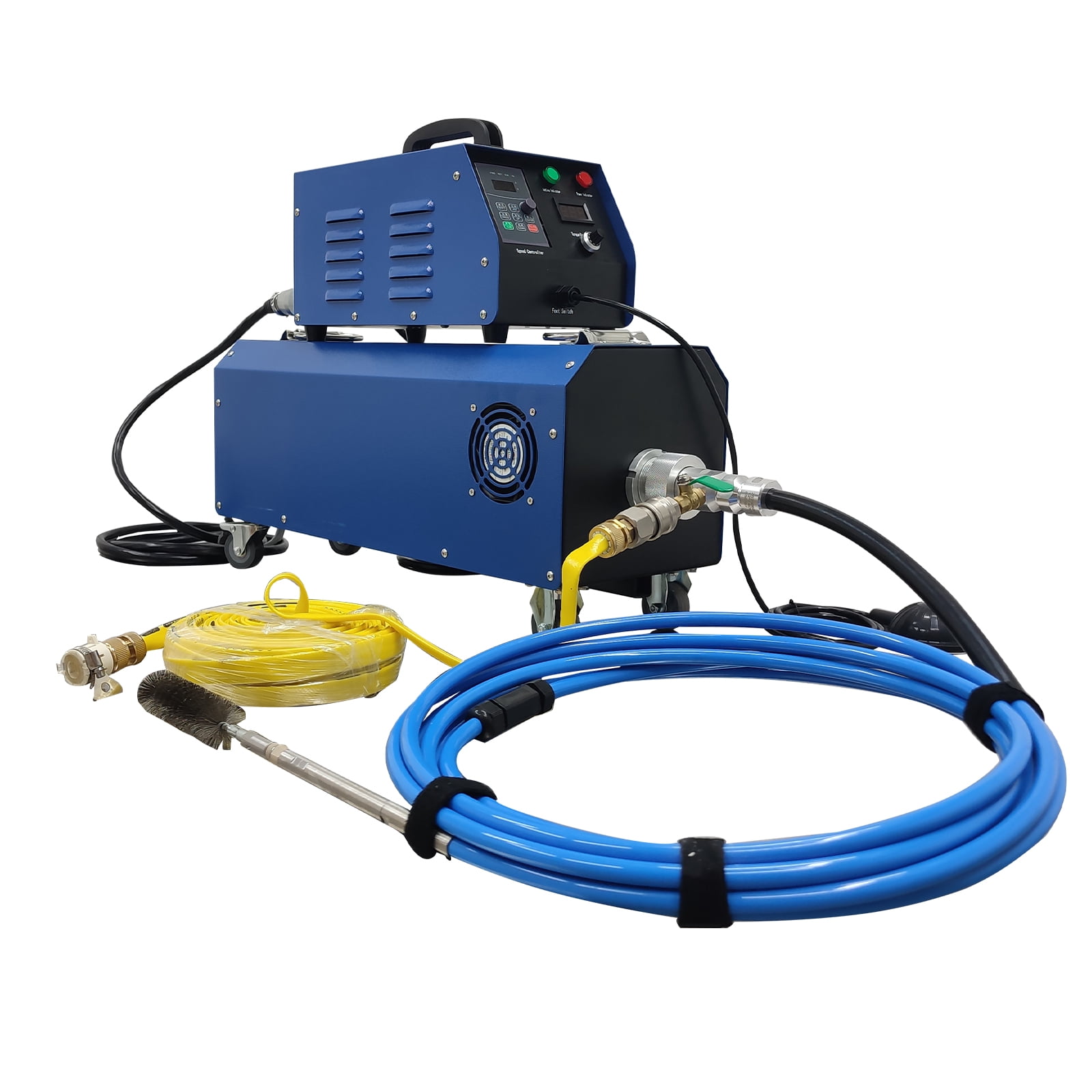 Industrial Boiler Pipeline Cleaning Machine Tube Duct Cleaner 220V with 26ft Flexible Shaft for 12-36mm/0.47-1.42in Pipe