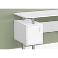 thumbnail image 4 of Computer Desk, Home Office, Laptop, Storage, 48"L, Work, Metal, Laminate, White, Grey, Contemporary, Modern, 4 of 5
