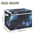 thumbnail image 5 of Yayeee Collapsible Cube Storage Bin with Lid Fabric Closet Decorative Basket with Handles, Watercolor Galaxy, 5 of 7