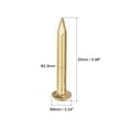 thumbnail image 2 of Small Tiny Brass Nails 2.8x25mm for DIY Decorative Pictures Wooden Boxes Household Accessories, 10pcs, 2 of 5
