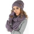 thumbnail image 1 of Oversized Slouchy Beanie Infinity Scarf Texting Glove Matching Set, 1 of 2