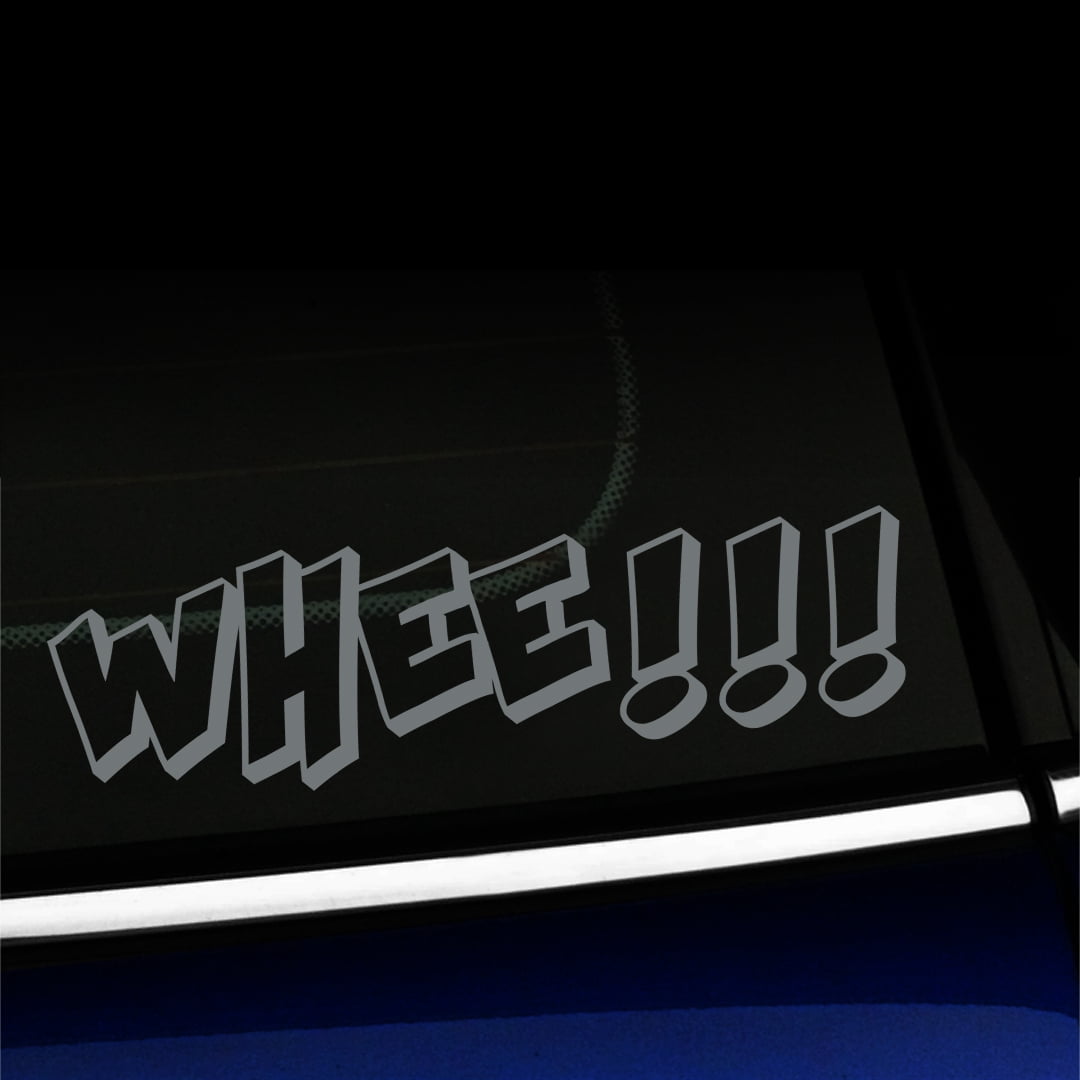 Whee! - Vinyl Decal - Choose Color - [GRAY] - Walmart.com