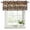 Brown, variant on Teal Blue Brown Curtain Valances for Windows, Kitchen Valance Window Treatments Panel 2 Pack, Rustic Farmhouse Dog Paw Vintage Rod Pocket Short Curtains for Bathroom Bedroom 42 x 12 Inch