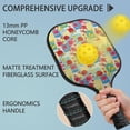 thumbnail image 4 of Pickleball Paddles Set,Pioneer Flower Floral Print Pattern Fiberglass Surface Pickleball Racket Set with 2 Indoor Outdoor Pickleball Balls and Pickleball Bag,Pickle-ball Equipment, 4 of 6