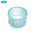 thumbnail image 3 of Uxcell 2 Pcs Tea Light Candle Holder Tea Lights Candle Holder Glass Candle Holders for Table Centerpiece Decor Blue, 3 of 6