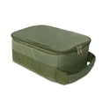 thumbnail image 3 of 23 x 14,6 x 10,8 (verde militar) Carrete de pesca Aparejos de pesca Bolsa de pesca impermeable Porta caña portátil Bolsa de almacenamiento con 3 divisores ajustables, 3 of 5