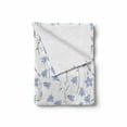 thumbnail image 2 of Nature Soft Flannel Fleece Blanket, Botany Composition of Bluebells Flourishing on a Plain Background, Cozy Plush for Indoor and Outdoor Use, 50" x 70", Lavender Blue and Sage Green, by Ambesonne, 2 of 6