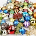 thumbnail image 2 of Colorful Random Hanging Christmas Balls Ornaments With Rope 60-70Count, Special, 2 of 7