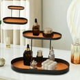 thumbnail image 6 of YIMWNYI Double Layer Tabletop Iron Storage Tray, Cosmetics Jewelry Organizer, Makeup Display Rack, Multicolor, Multi-Purpose Storage Solution, Elegant Home Decor, 6 of 6