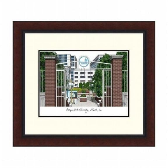 Campusimages GA973LR Georgia State University Legacy Alumnus Framed Lithograph