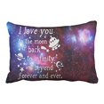 thumbnail image 1 of RYLABLUE Decorative I Love You to the Moon and Back Personalized Pillowcase Size 20x30 inches Two Side, 1 of 1