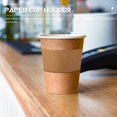 thumbnail image 3 of 50 Pcs Cup Covers Drinks Sleeves Hot Cups Disposable Paper Coffee Cup Sleeves Hot Cup Sleeve Coffee Cup Sleeve Cup Jacket Sleeve, 3 of 3