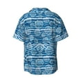 thumbnail image 6 of Lsque Shell print Men's Cuban Collar Short Sleeve Shirt Summer Beachwear Casual Button Down Fashionable Vacation Leisure Shirt-XX-Large, 6 of 7