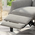 thumbnail image 5 of Llinc Store 20. 50" Deep x 22" Wide Modern Tufted Fabric Push Back Recliner Traditional Home Theater Single Sofa, Gray, 5 of 9