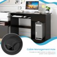 thumbnail image 6 of Patiojoy Computer Desk w/ Keyboard Tray Large Drawer Home Office Desk w/ Adjustable Shelf & Cable Hole Study Desk, 6 of 9