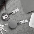 thumbnail image 4 of 2-Piece Retractable Badge Clip, 27 Inch Metal ID Badge Clip, Retractable Badge Clip with Belt Clip and Key Ring, Retractable Badge Reel for Doctors and Nurses, and ID Holder Reel, 4 of 7