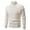White, variant on QTBIUQ Sweater Winter Mens Solid Color Knitted Casual Base High Neck Sweater Top Black