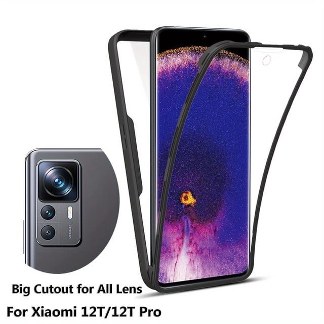 Double-sided 360 Full Body Dual Layers Phone Cases For Xiaomi 12T Pro 12 13 Lite Redmi Note 12 Pro Plus 12s 12C Dual Layer Phone Cover