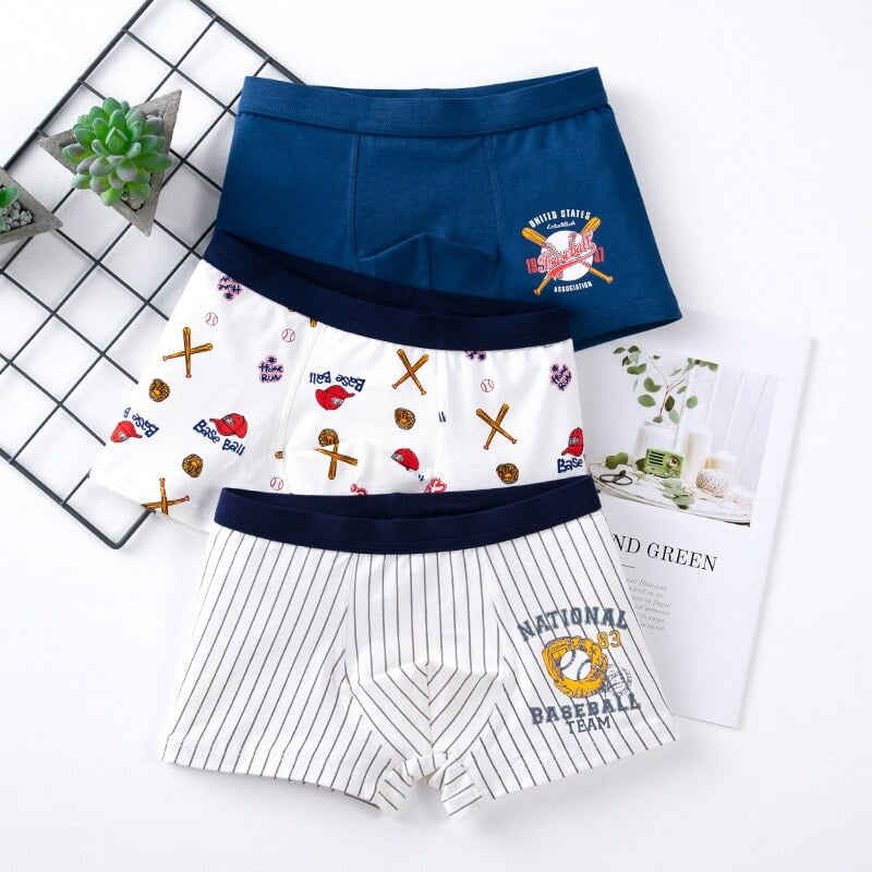 Wisremt 3pcs 314T Baby Boy Underpants Casual Fashion Baby Boy
