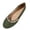 Green, variant on Women’s Summer Flat Shoes Slip On Low Cut Closed Toe Pearl Rhinestone Solid Color Elegant Comfortable Closed Heel Green 6