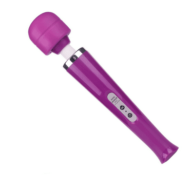 XIRQI Massager Wired Powerful Handheld Electric Back Massager Wand Strong Personal Vibrations Massage for Sports Recovery with 10 Speeds Purple
