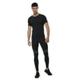 thumbnail image 6 of WBQ Men's Athletic Short Sleeve Compression Shirts Workout Running Dry Fit T-Shirt Slimming Sports Baselayer T-Shirts Tops Athletic Workout Shirt Short Sleeve Muscle Shirts, S-3XL, 6 of 8