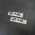 thumbnail image 1 of 2x Chrome Black 2.4L Metal Sticker Decal Badge Emblem Limited Engine Car Auto 3D, 1 of 4