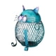 thumbnail image 2 of Hucha de gato de hierro, tarro de cambio ahuecado, adorno de escritorio, 9,4x10,8x14,4 cm, tarro de ahorro de dinero para decoración práctica del, 2 of 9