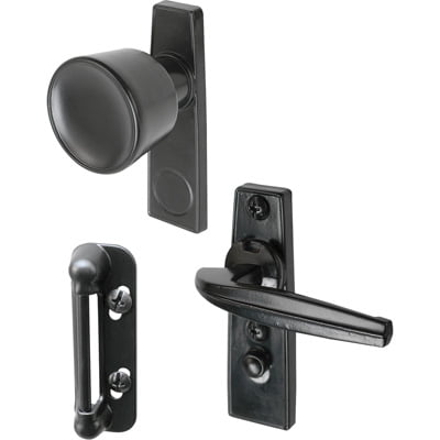 Crl K5001 Black Screen And Storm Door Tulip Knob Latch With 1 3 4