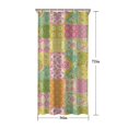 thumbnail image 4 of Pioneer Flower Floral Print Pattern Shower Curtain 36”x72", Bathroom Decorative Shower Curtain Set with 12 Hooks, Waterproof Washable, 4 of 5