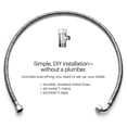 thumbnail image 3 of Brondell Bidet Toilet Seat Non-Electric Ecoseat, Fits Elongated Toilets, White - Dual Nozzle System, Ambient Water Temperature - Easy Installation, Elongated Size, 3 of 11