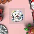 thumbnail image 4 of Funny Watercolor Adorable Maltese Peeking Through Torn Paper Effect Cutout Transfer Sticker Maltese Dog Lover Gifts Idea Transparent Decal Art Decor - 00026, 4 of 5