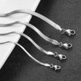thumbnail image 3 of Stainless Steel Snake Blade Necklace Golden Flat Chain Jewelry Gift DIY Findings Accessories, 3 of 4