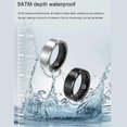 thumbnail image 5 of Smart Ring Health Tracker 50M Waterproof BLE 5.1 Rechargeable 18mAh Battery Smart Health Rings Fitness Tracker for Women Men Black #8, 5 of 5