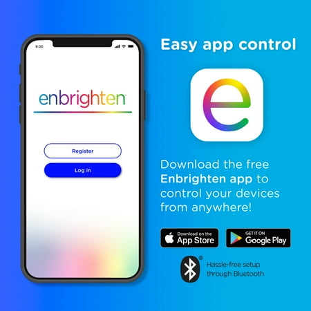 Enbrighten - Wi-Fi Smart Micro Indoor Plug-in - White